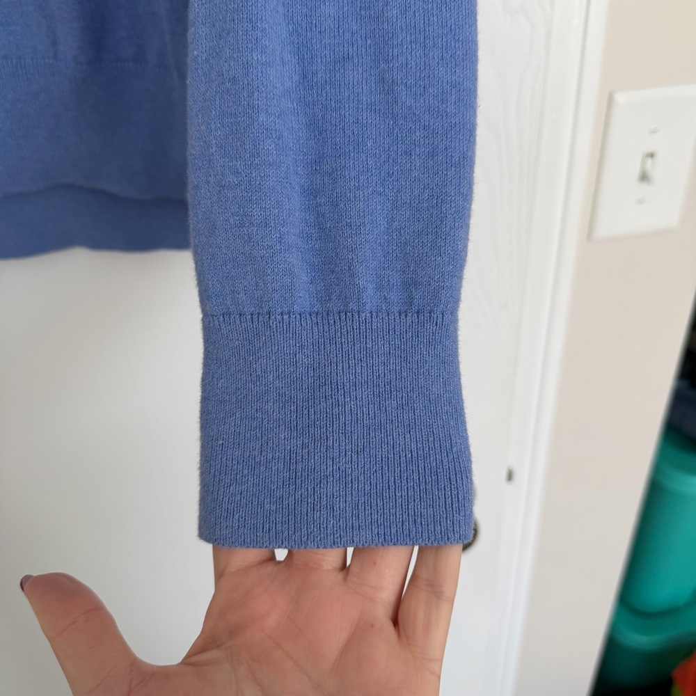 Banana Republic Men's Cotton Cashmere Sweater Blue - Picture 2 of 7
